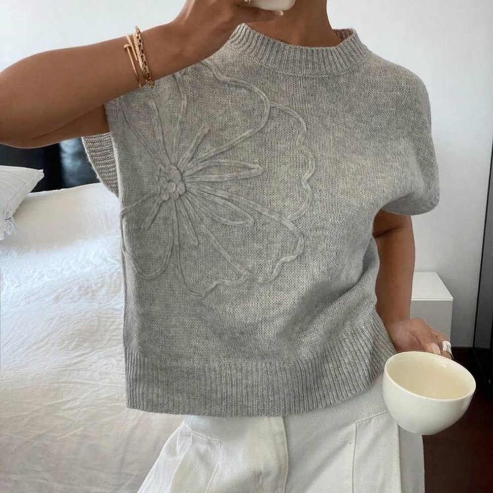 Women's Solid Color Knitted Casual Sweater, Simple & Fashionable, Everyday